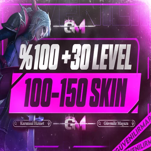 League of Legends +30 Level 100-150 Skin